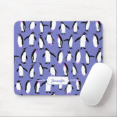 キュートなウインターペンギン マウスパッド (マウス)