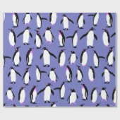 キュートなウインターペンギン ラッピングペーパー (フラット)