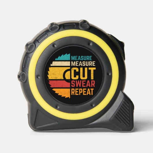 キュートなウェア繰り返し手おもしろい付けパパ メジャー (正面)