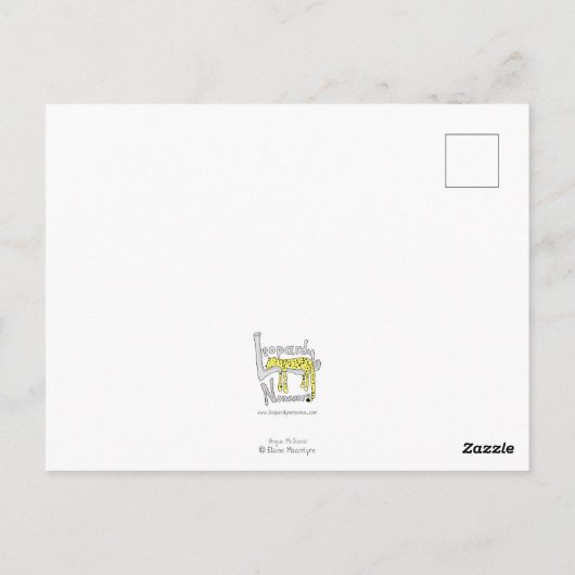 キュートなウエストハイランドテリア'hello'ポストカード ポストカード (裏面)