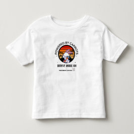 キュートなウサギがニンジンを抱えるレトロサンセットTシャツ トドラーTシャツ
