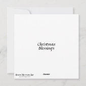 キュートなウッドランドシマリス 聖書の詩 クリスマス (裏面)