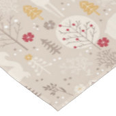 キュートなウッドランド動物の北欧パターンクリスマス テーブルクロス (アングル)