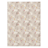 キュートなウッドランド動物の北欧パターンクリスマス テーブルクロス (正面)