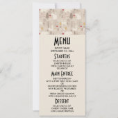 キュートなウッドランド動物の北欧パターンクリスマス 招待状 (正面)