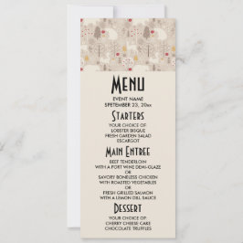 キュートなウッドランド動物の北欧パターンクリスマス 招待状