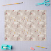 キュートなウッドランド動物の北欧パターンクリスマス 薄葉紙 (クラフト)