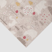 キュートなウッドランド動物の北欧パターンクリスマス 薄葉紙 (詳細)