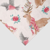 キュートなウッドランド動物クリスマスティッシュペーパー 薄葉紙 (詳細)