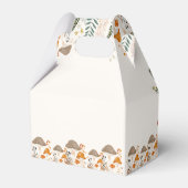 キュートなウッドランド動物1歳の誕生日パーティー フェイバーボックス (裏面サイド)