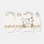 キュートなウッドランド動物1歳の誕生日パーティー フェイバーボックス (折り畳みなし)