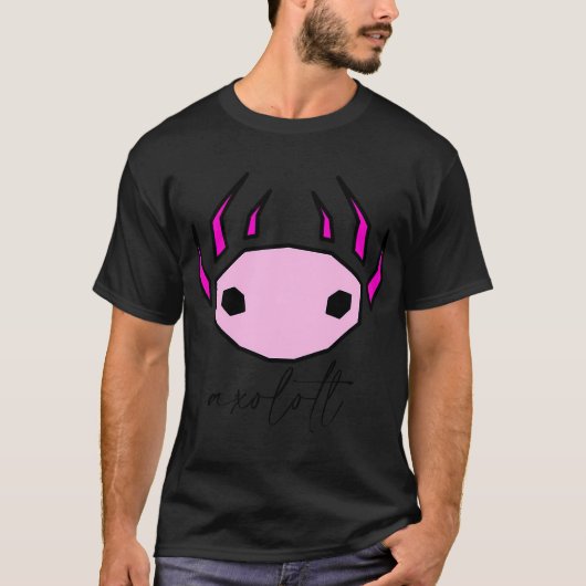 キュートなウーパールーパー Tシャツ (正面)