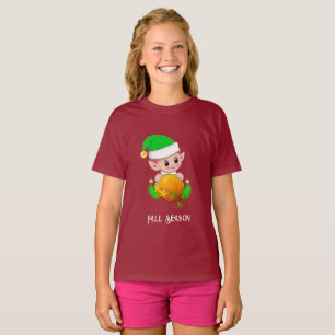 キュートなエルフとカボチャの秋 Tシャツ