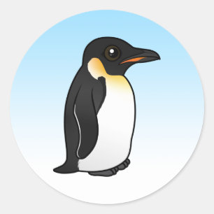キュートなエンペペンギン ラウンドシール