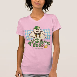 キュートなオクトーバーフェストの幽霊 スプーキーシーズン ハロウィン Tシャツ