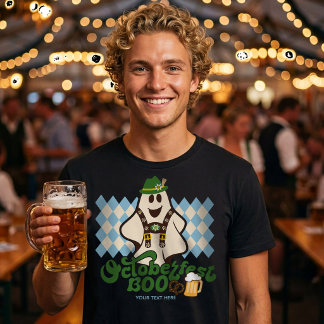 キュートなオクトーバーフェストの幽霊 スプーキーシーズン ハロウィン Tシャツ
