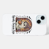 キュートなオバケのコーヒー ハロウィン スマホケース Case-Mate iPhoneケース (裏面 (横))