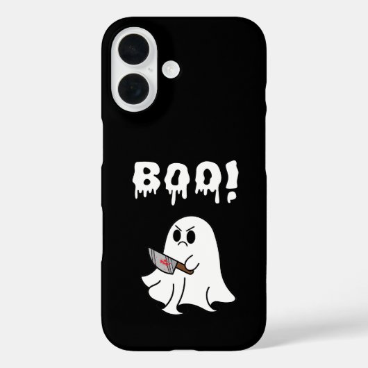 キュートなオバケ「ブー!」ハロウィンiPhoneケース Case-Mate iPhoneケース (裏面)
