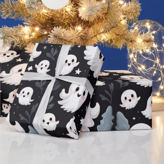 キュートなオバケ ラッピングペーパー (クリスマス)