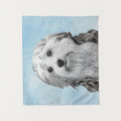 キュートなオリジナル犬アート!レーヴァンシュの絵画 タペストリー (正面)
