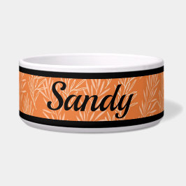 キュートなオレンジ色のカスタマイズ植物性ドッグボウル ボウル