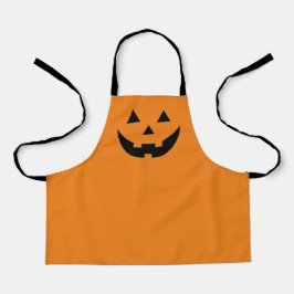 キュートなオレンジ色の黒ハロウィーンのカボチャのちょうちんカボチャのハロウィン エプロン