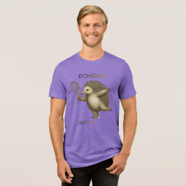 キュートなオーストラリアの野生動物テニスプレーヤー トライブレンドTシャツ