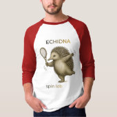 キュートなオーストラリアの野生動物テニスプレーヤー Tシャツ (正面)