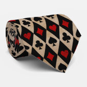キュートなカジノタイル模様のネックタイ ネクタイ (ロール)