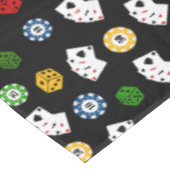 キュートなカジノタイル模様パーティーテーブルクロス テーブルクロス (アングル)