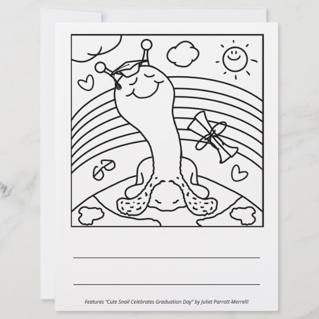 キュートなカタツムリが卒業を間近に (正面)