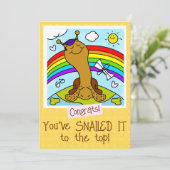 キュートなカタツムリIT卒業カラーリング カード (スタンド正面)