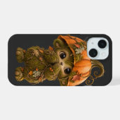 キュートなカボチャの森の生き物 iPhone 15 カース 15ケース (裏面横)