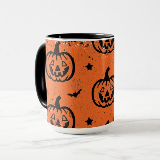 キュートなカボチャ ハッピーハロウィン マグカップ (正面左)