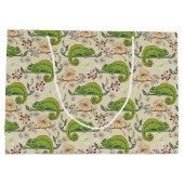 キュートなカメレオンリザード ラージペーパーバッグ (裏面)