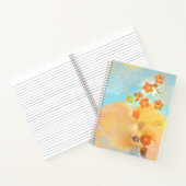 キュートなカリフォルニアオレンジポピー畑 ノートブック (内部)