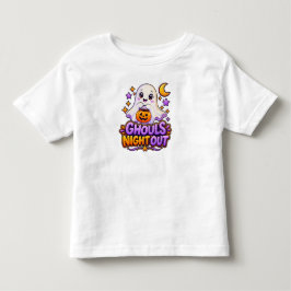 キュートなガールズ・ナイト・アウトの幽霊の子供用白Tシャツ トドラーTシャツ