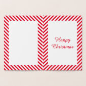 キュートなキスをするクリスマスカスタムシール 箔カード (内部)