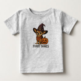 キュートなキッズハロウィンシャツチワワ ベビーTシャツ