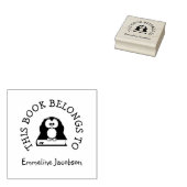 キュートなキッズフクロウ本名物 ラバースタンプ (押印)