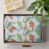 キュートなキッズ恐竜イラスト 薄葉紙 (ギフト)