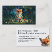 キュートなキツキルトキルティングキルターのシーメンス 名刺 (正面/裏面)