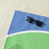 キュートなキノコとキノコの漫画 ビーチタオル (インサイチュ)