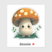 キュートなキノコのステッカー シール (シート)