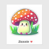 キュートなキノコのステッカー シール (シート)