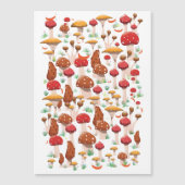 キュートなキノコのパターン (正面)