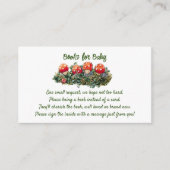 キュートなキノコの木の国の赤ちゃんシャワー予約リクエスト エンクロージャーカード (正面)