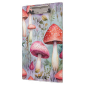 キュートなキノコの水彩林素朴林 クリップボード (左)