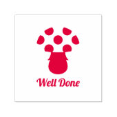 キュートなキノコよく行われた先生スタンプ セルフインキングスタンプ (デザイン)