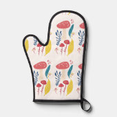 キュートなキノコイラストレーション 鍋つかみ (正面)